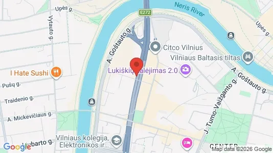 Office spaces for rent i Vilnius Senamiestis - kort over placeringen