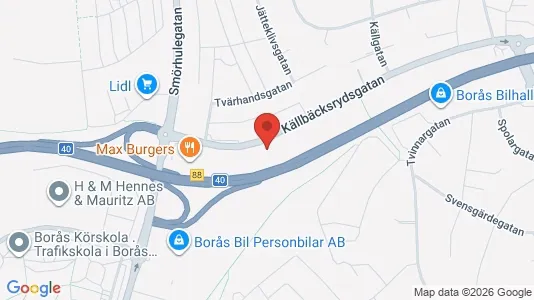 Kontorlokaler til leje i Borås - Foto fra Google Street View