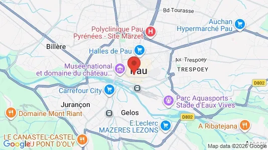 Büros zur Miete i Pau – Foto von Google Street View