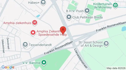 Lokaler til leje i Breda - kort over placeringen