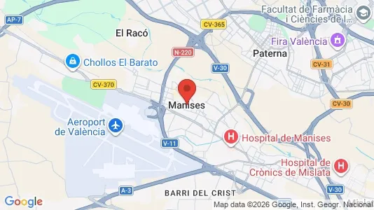 Werkstätte zur Miete i Manises – Foto von Google Street View