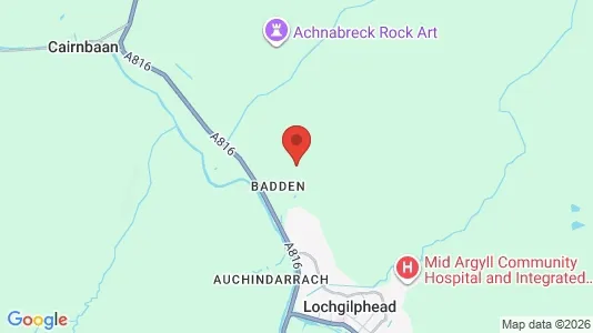 Företagslokaler till salu i Lochgilphead - Argyll - kort over placeringen