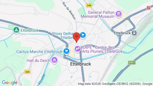 Gewerbeflächen zum Kauf i Ettelbrück – Foto von Google Street View