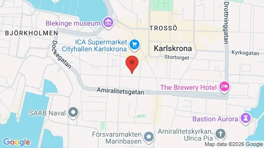 Büros zur Miete i Karlskrona – Foto von Google Street View