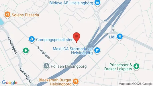 Kontorlokaler til leje i Helsingborg - Foto fra Google Street View