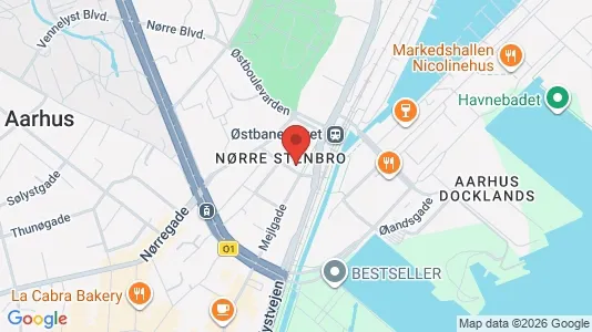 Kontorlokaler til leje i Aarhus C - Foto fra Google Street View