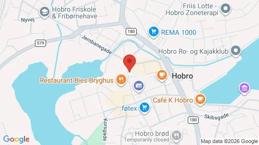 Commercial properties for rent i Hobro - kort over placeringen