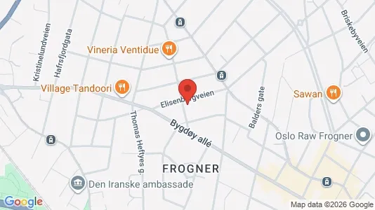 Gewerbeflächen zur Miete i Oslo Frogner – Foto von Google Street View
