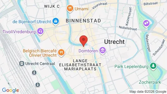 Lokale biurowe Do wynajęcia i Utrecht Binnenstad - kort over placeringen