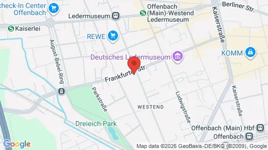 Espacios de oficina En alquiler i Offenbach - Foto de Google Street View