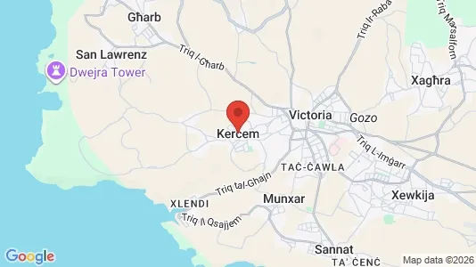 Büros zur Miete i Ta' Kerċem – Foto von Google Street View