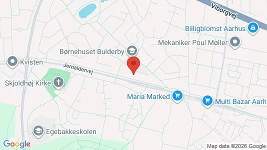 Warehouses for sale i Aarhus V - kort over placeringen