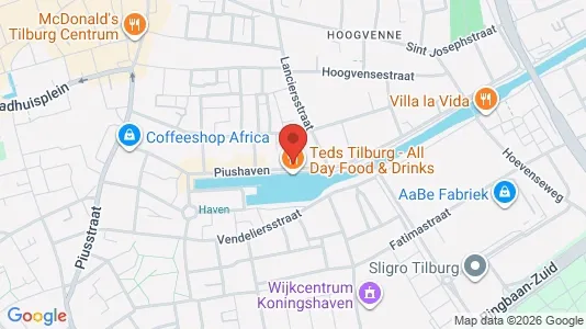 Office spaces for rent i Tilburg - kort over placeringen