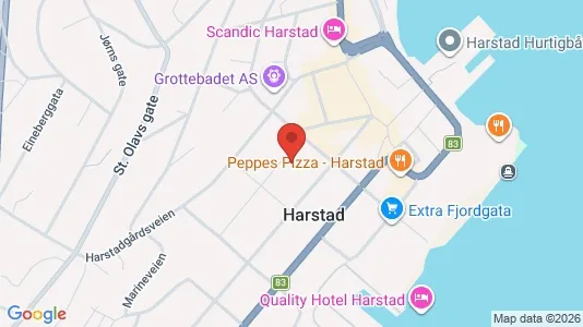 Kontorlokaler til leje i Harstad - Foto fra Google Street View