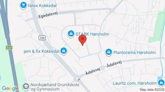 Office spaces for rent i Kokkedal - kort over placeringen