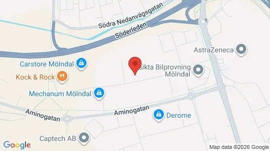 Varastot Vuokrattavana i Mölndal - Kuva Google Street Viewstä
