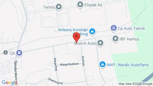 Varastot Vuokrattavana i Lystrup - Kuva Google Street Viewstä