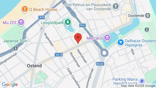 Büros zur Miete i Oostende – Foto von Google Street View