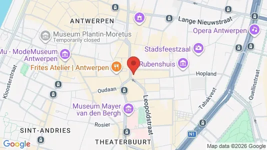 Commercial properties for rent i Stad Antwerp - kort over placeringen