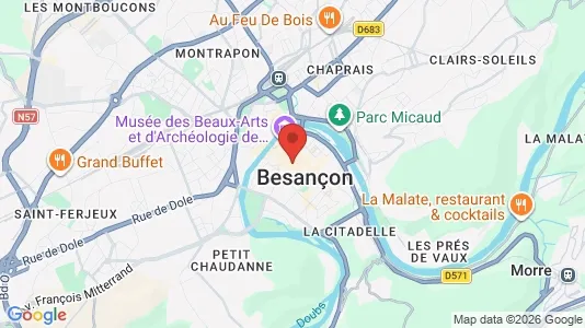 Butikslejemål til leje i Besançon - Foto fra Google Street View