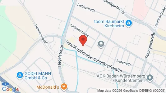 Commercial properties for rent i Esslingen - kort over placeringen