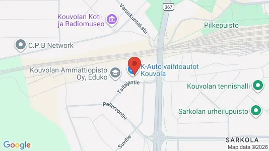 Industrial properties for rent i Kouvola - kort over placeringen