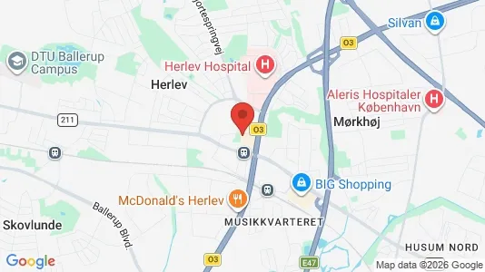 Butikslokaler för uthyrning i Herlev – Foto från Google Street View