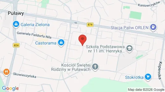 Gewerbeflächen zur Miete i Puławski - kort over placeringen