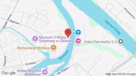 Commercial properties for rent i Gdańsk - kort over placeringen
