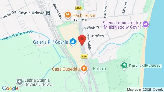 Lokaler til leie i Gdynia - kort over placeringen