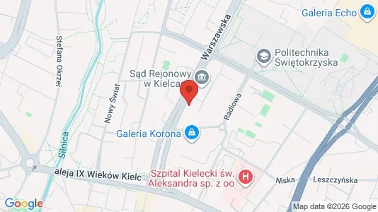 Propiedades comerciales En alquiler i Kielce - Foto de Google Street View