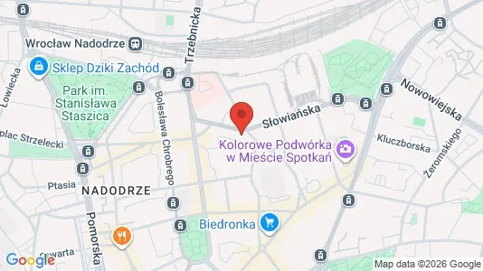 Lokaler til leje i Wrocław - kort over placeringen