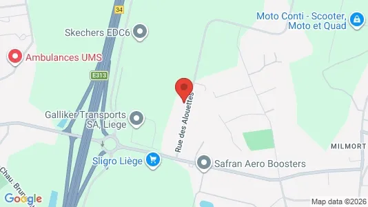 Lagerlokaler til leje i Herstal - kort over placeringen