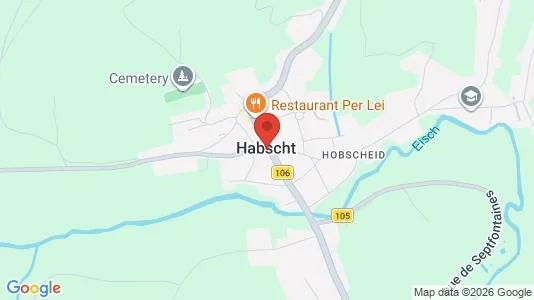 Gewerbeflächen zum Kauf i Hobscheid - kort over placeringen