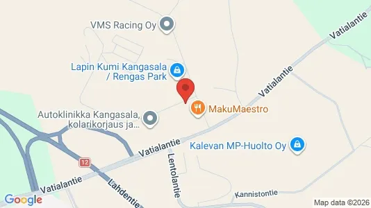 Commercial properties for rent i Kangasala - kort over placeringen