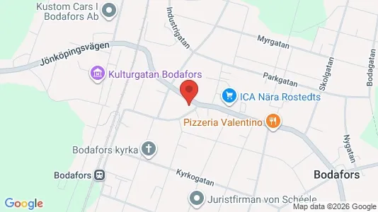 Commercial properties for sale i Nässjö - kort over placeringen
