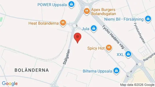 Office spaces for rent i Uppsala - kort over placeringen