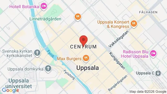 Toimistotilat Vuokrattavana i Uppsala - kort over placeringen