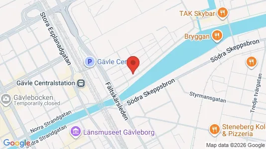Propiedades comerciales En alquiler i Gävle - kort over placeringen