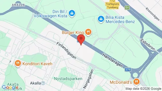 Företagslokaler för uthyrning i Västerort - kort over placeringen