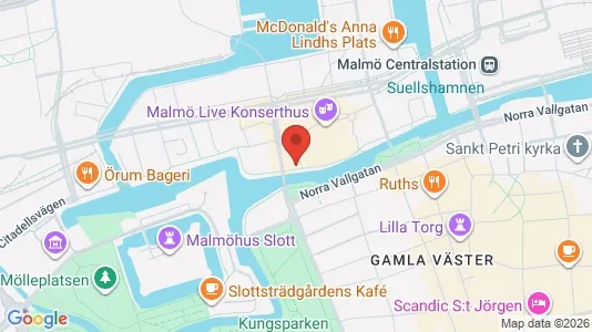 Kontorlokaler til leje i Malmø Centrum - Foto fra Google Street View