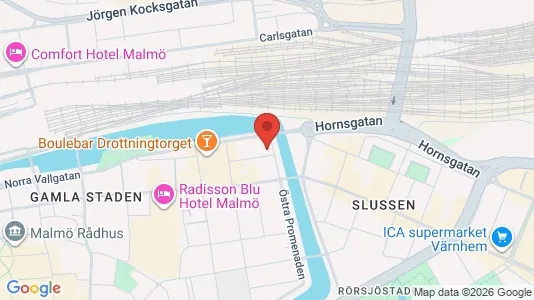 Kontorlokaler til leje i Malmø Centrum - Foto fra Google Street View
