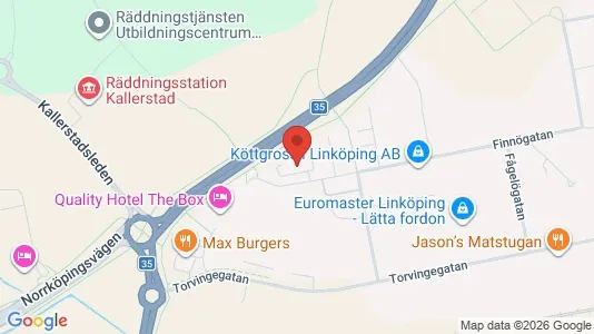 Kontorlokaler til leje i Linköping - kort over placeringen