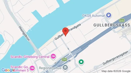 Kontorslokaler för uthyrning i Göteborg Centrum - kort over placeringen