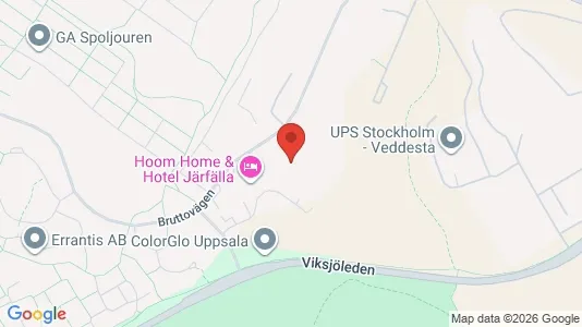 Industrial properties for rent i Järfälla - kort over placeringen
