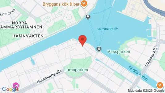 Büros zur Miete i Hammarbyhamnen – Foto von Google Street View