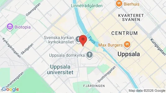 Kontorlokaler til leje i Uppsala - kort over placeringen