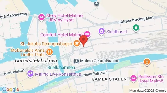 Kontorlokaler til leje i Malmø Centrum - Foto fra Google Street View