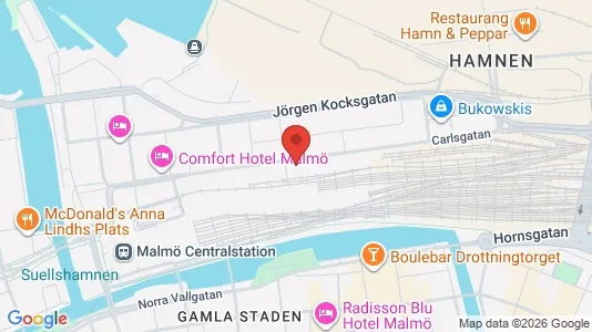 Kontorlokaler til leje i Malmø Centrum - Foto fra Google Street View