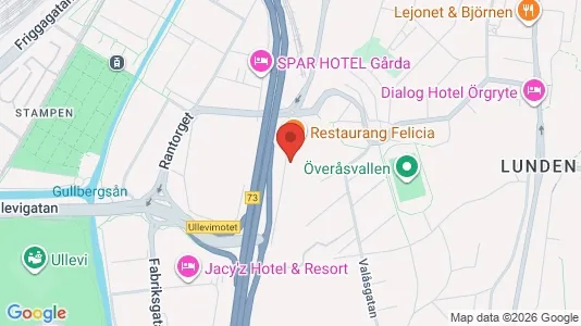 Lokale biurowe Do wynajęcia i Örgryte-Härlanda - kort over placeringen